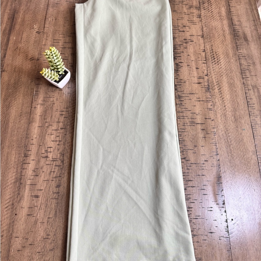 Princess Polly Sophisticated Green Wide Leg Pants with Tailored Fit - Picture 12 of 15